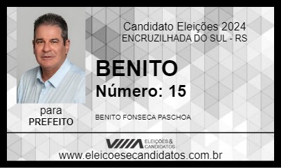 Candidato BENITO 2024 - ENCRUZILHADA DO SUL - Eleições