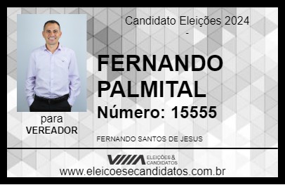 Candidato FERNANDO PALMITAL 2024 - OSÓRIO - Eleições