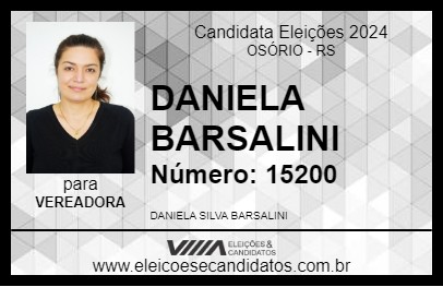 Candidato DANIELA BARSALINI 2024 - OSÓRIO - Eleições