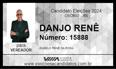 Candidato DANJO RENÊ 2024 - OSÓRIO - Eleições