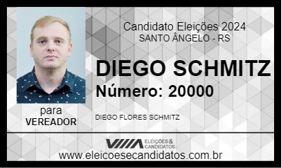 Candidato DIEGO SCHMITZ 2024 - SANTO ÂNGELO - Eleições