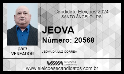 Candidato JEOVA 2024 - SANTO ÂNGELO - Eleições