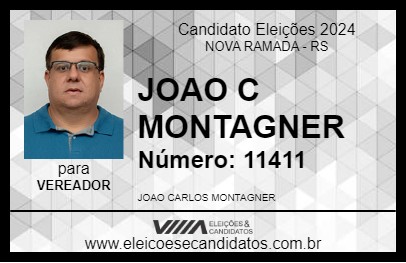 Candidato JOAO C MONTAGNER 2024 - NOVA RAMADA - Eleições