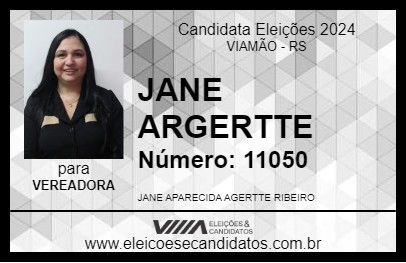 Candidato JANE ARGERTTE 2024 - VIAMÃO - Eleições