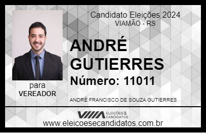 Candidato ANDRÉ GUTIERRES 2024 - VIAMÃO - Eleições