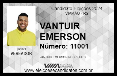 Candidato VANTUIR EMERSON 2024 - VIAMÃO - Eleições