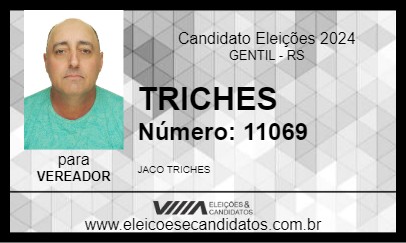 Candidato TRICHES 2024 - GENTIL - Eleições