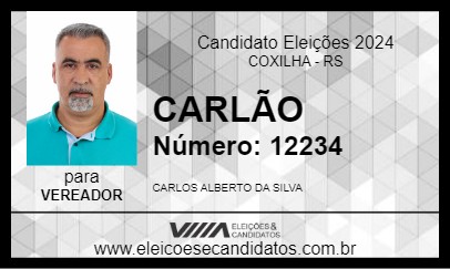 Candidato CARLÃO 2024 - COXILHA - Eleições