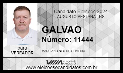 Candidato GALVAO 2024 - AUGUSTO PESTANA - Eleições