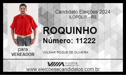 Candidato ROQUINHO 2024 - ILÓPOLIS - Eleições