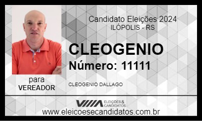 Candidato CLEOGENIO 2024 - ILÓPOLIS - Eleições