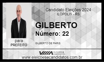 Candidato GILBERTO 2024 - ILÓPOLIS - Eleições