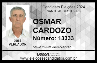 Candidato OSMAR CARDOZO 2024 - SANTO AUGUSTO - Eleições