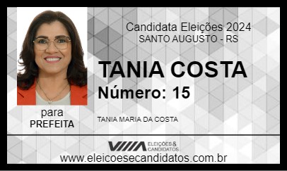 Candidato TANIA COSTA 2024 - SANTO AUGUSTO - Eleições