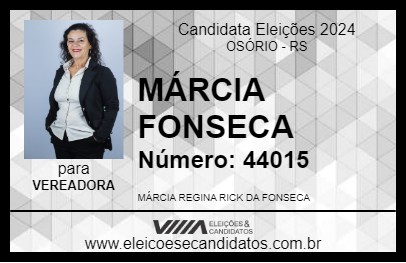 Candidato MÁRCIA FONSECA 2024 - OSÓRIO - Eleições