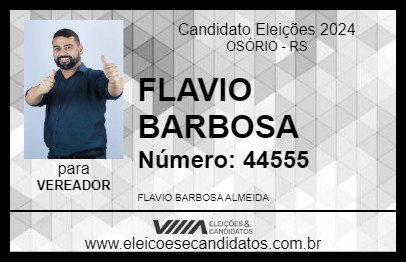 Candidato FLAVIO BARBOSA 2024 - OSÓRIO - Eleições