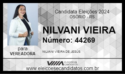 Candidato NILVANI VIEIRA 2024 - OSÓRIO - Eleições