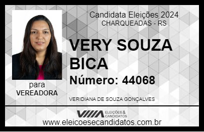 Candidato VERY SOUZA BICA 2024 - CHARQUEADAS - Eleições