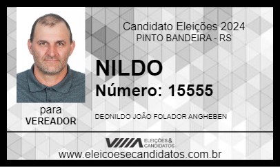 Candidato NILDO 2024 - PINTO BANDEIRA - Eleições