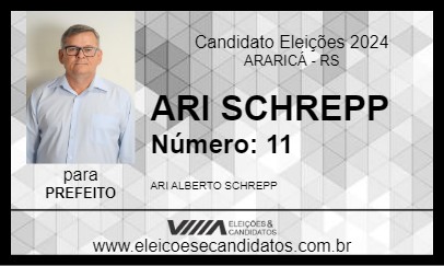 Candidato ARI SCHREPP 2024 - ARARICÁ - Eleições