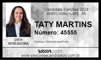 Candidato TATY MARTINS 2024 - BENTO GONÇALVES - Eleições