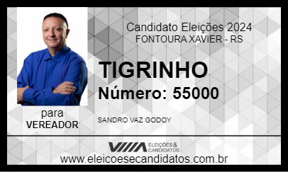 Candidato TIGRINHO 2024 - FONTOURA XAVIER - Eleições