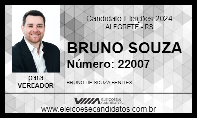 Candidato BRUNO SOUZA 2024 - ALEGRETE - Eleições