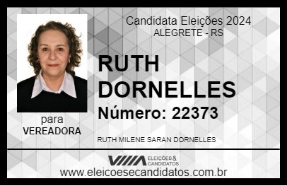 Candidato RUTH DORNELLES 2024 - ALEGRETE - Eleições