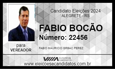 Candidato FABIO BOCÃO 2024 - ALEGRETE - Eleições