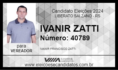 Candidato IVANIR ZATTI 2024 - LIBERATO SALZANO - Eleições