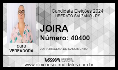 Candidato JOIRA 2024 - LIBERATO SALZANO - Eleições