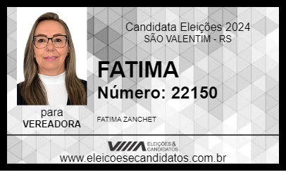 Candidato FATIMA 2024 - SÃO VALENTIM - Eleições