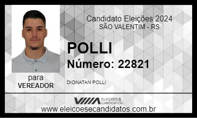 Candidato POLLI 2024 - SÃO VALENTIM - Eleições