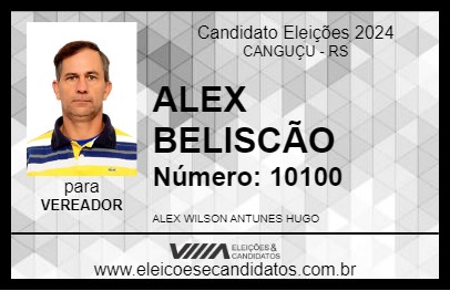 Candidato ALEX BELISCÃO 2024 - CANGUÇU - Eleições