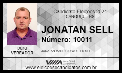 Candidato JONATAN SELL 2024 - CANGUÇU - Eleições