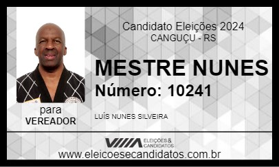 Candidato MESTRE NUNES 2024 - CANGUÇU - Eleições