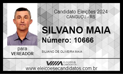 Candidato SILVANO MAIA 2024 - CANGUÇU - Eleições