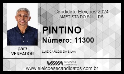 Candidato PINTINO 2024 - AMETISTA DO SUL - Eleições