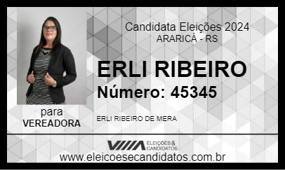 Candidato ERLI RIBEIRO 2024 - ARARICÁ - Eleições