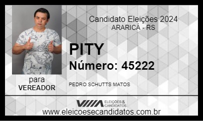 Candidato PITY 2024 - ARARICÁ - Eleições