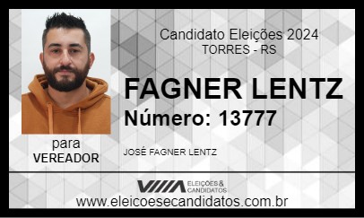 Candidato FAGNER LENTZ 2024 - TORRES - Eleições