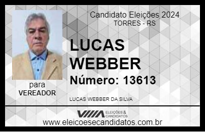 Candidato LUCAS WEBBER 2024 - TORRES - Eleições