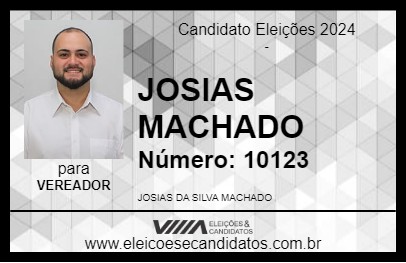 Candidato JOSIAS MACHADO 2024 - CAPIVARI DO SUL - Eleições