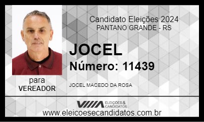 Candidato JOCEL 2024 - PANTANO GRANDE - Eleições