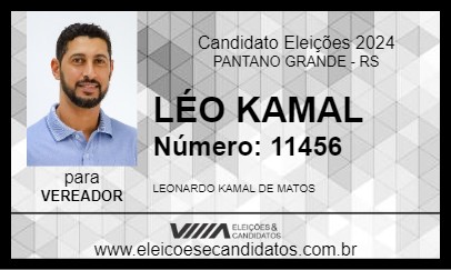 Candidato LÉO KAMAL 2024 - PANTANO GRANDE - Eleições