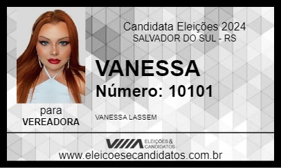 Candidato VANESSA 2024 - SALVADOR DO SUL - Eleições