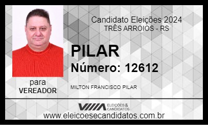 Candidato PILAR 2024 - TRÊS ARROIOS - Eleições