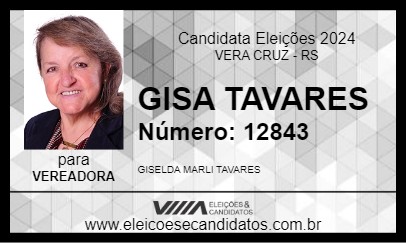 Candidato GISA TAVARES 2024 - VERA CRUZ - Eleições