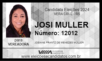 Candidato JOSI MULLER 2024 - VERA CRUZ - Eleições