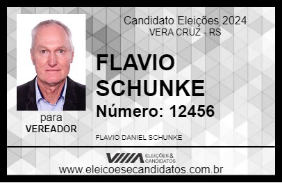 Candidato FLAVIO SCHUNKE 2024 - VERA CRUZ - Eleições